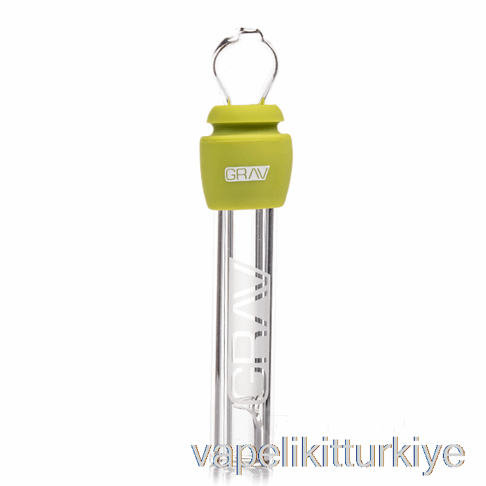 Vape Kalem Vape Mate Grav Silikonlu Cam Künt Avokado Yeşili